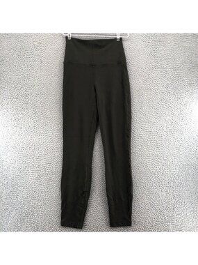 Lululemon Wunder Lounge Leggings Womens 4 Dark Olive Super High Rise Tight Gym